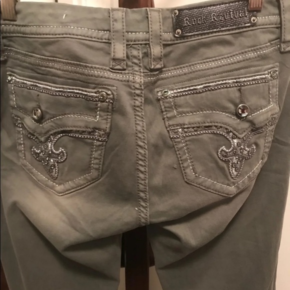 NWOT Rock Revival Grey Betty Skinny 30 by 31.5 - Picture 7 of 8